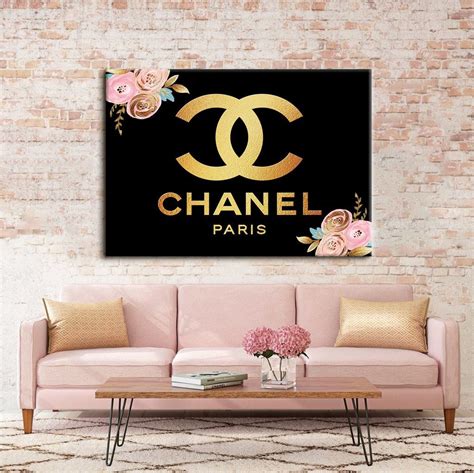 chanel blue artwork|Chanel decorative art.